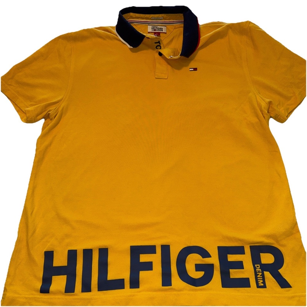 Vintage Tommy Hilfiger Men's M Polo XL Spellout